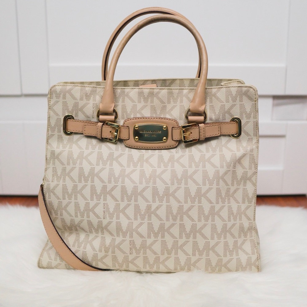 Michael Kors Logo Leather Bag
